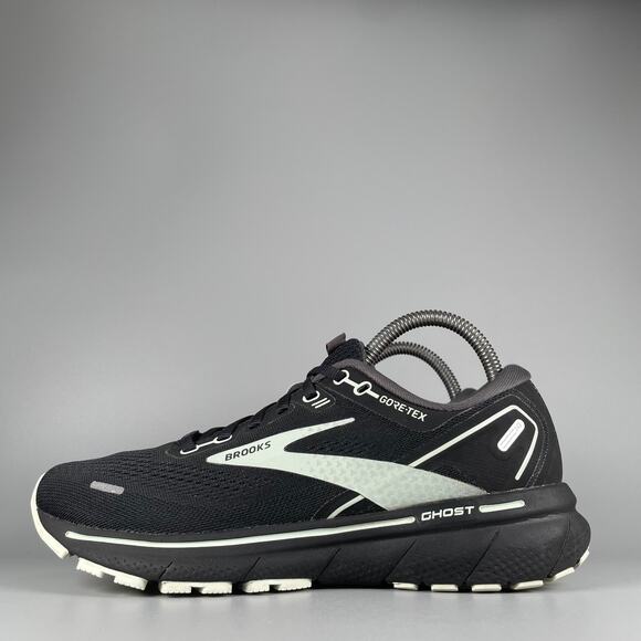 Brooks Ghost 14 Women's 8 B Black Aqua Goretex Running Athletic Shoes Sneakers - Picture 1 of 9